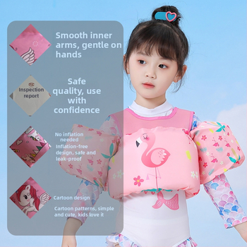 Deti plávacia vesta s pažnými plávacími flamingo dizajnom - plavky pre bábätká (OEM)