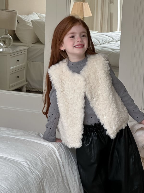 Dječji bezrukavni prsluk u korejskom stilu, debeli materijal, prednje zatvaranje jednim redom gumba, zimska odjeća, za djecu 3–8 godina, jednobojna