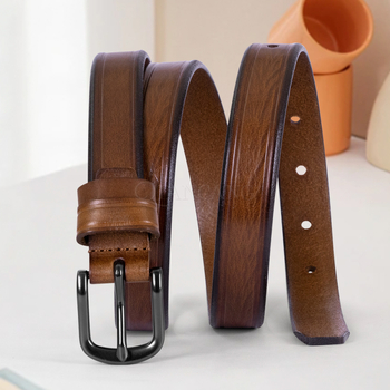 Ženski kožni pojas, korejskog stila, kopča s pinom, koža prve klase od goveđe kože, širina 2-4 cm