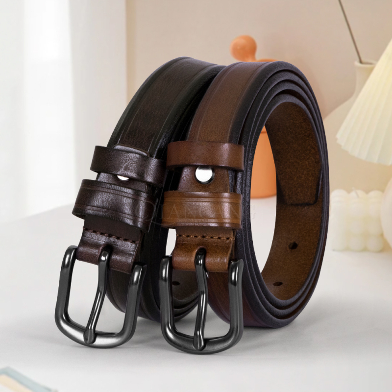 Ženski kožni pojas, korejskog stila, kopča s pinom, koža prve klase od goveđe kože, širina 2-4 cm