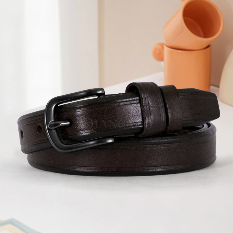 Ženski kožni pojas, korejskog stila, kopča s pinom, koža prve klase od goveđe kože, širina 2-4 cm