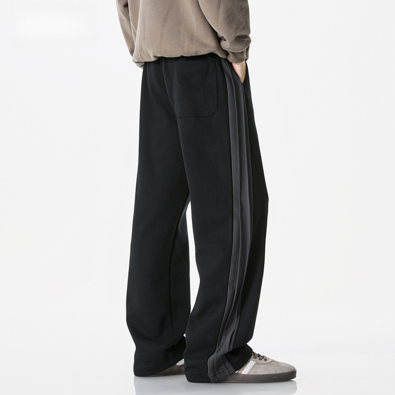 Muške jogging hlače ravnog kroja s vezicom u struku, srednji struk, jesen 2025
