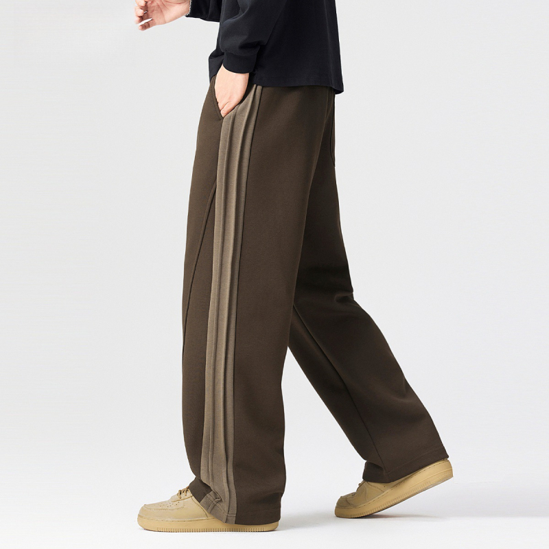 Muške jogging hlače ravnog kroja s vezicom u struku, srednji struk, jesen 2025