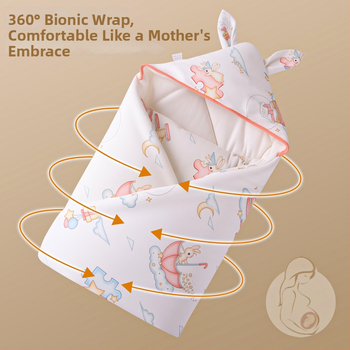 Detská deka s nočnou čiapkou z čistého bavlneného materiálu, výplň bavlna, hmotnosť do 0,5 kg, pre novorodencov, jar–jeseň