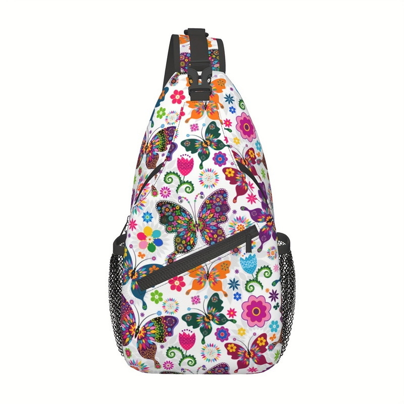 Torba preko ramena s geometrijskim uzorkom, kapacitet 20–35 L, otporan na habanje poliester, dizajn za smanjenje opterećenja, unisex