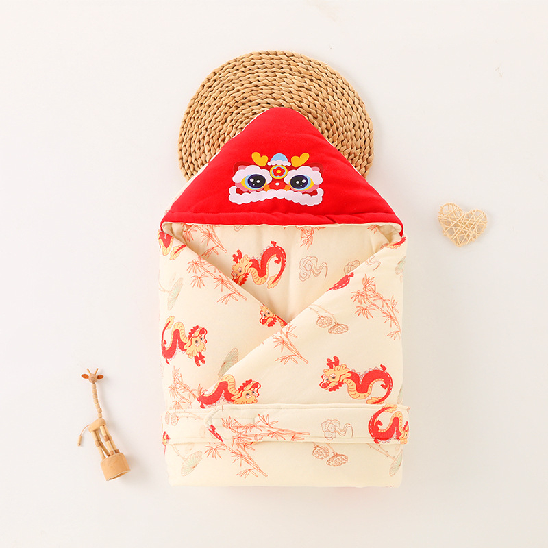 Bebi deka za zavijanje, 100% pamuk, karikaturalni uzorak, punjenje poliester, sigurnosna razina A, za novorođenčad