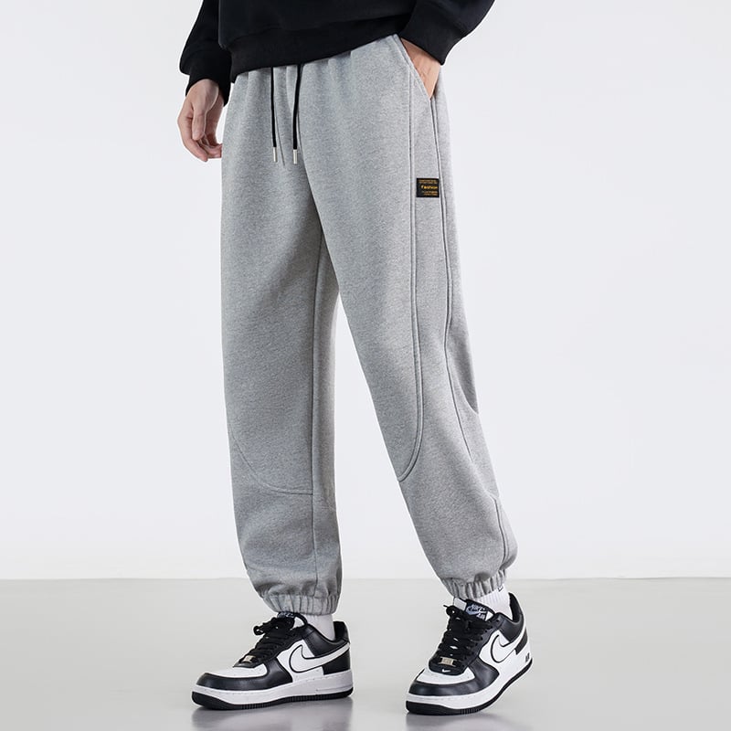 Muške sportske hlače ravnog kroja, jesen 2025, poliester s Cupro vlaknom, mikroelastične