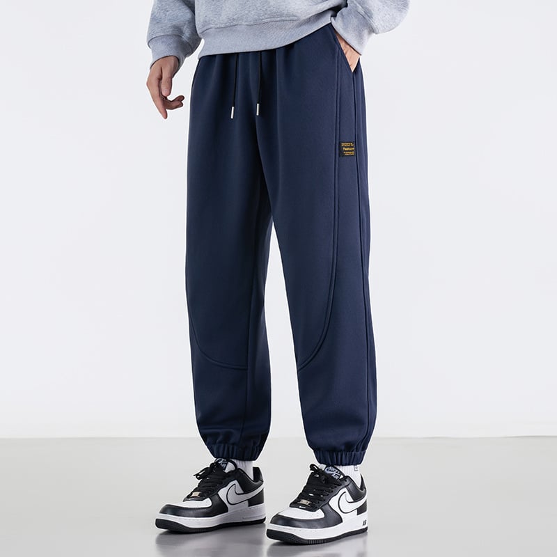 Muške sportske hlače ravnog kroja, jesen 2025, poliester s Cupro vlaknom, mikroelastične