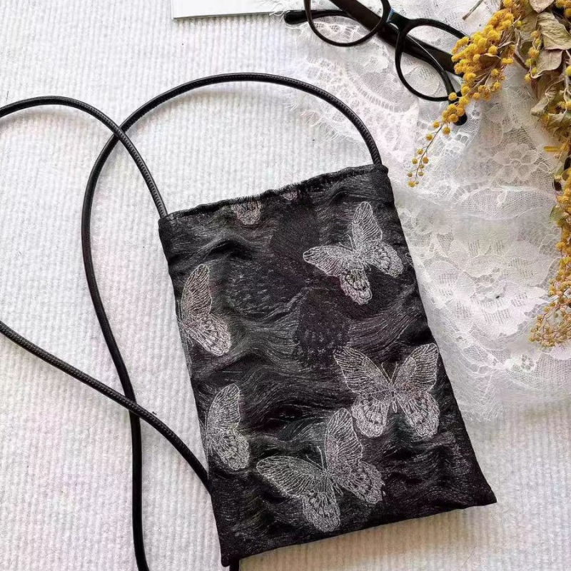 Crossbody torba s džepom za telefon, pamuk, ulični stil, vodoravni kvadratni oblik, magnetska kopča.