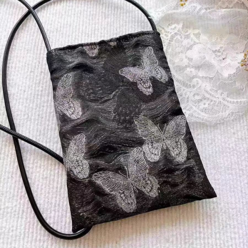 Crossbody torba s džepom za telefon, pamuk, ulični stil, vodoravni kvadratni oblik, magnetska kopča.