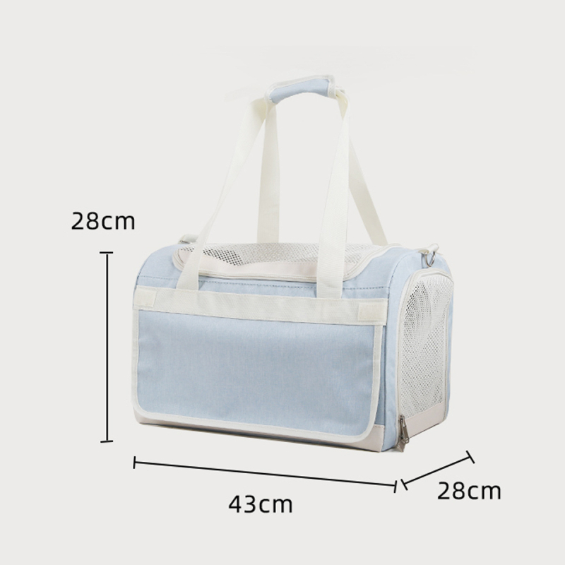 Torba za kućne ljubimce s kolicima za prijevoz mačaka i pasa — PVC materijal, Maodu marka, prozračna, dvostruki sloj, velika zapremina