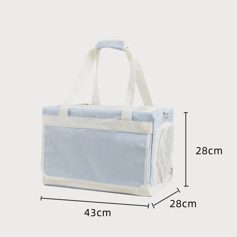 Torba za kućne ljubimce s kolicima za prijevoz mačaka i pasa — PVC materijal, Maodu marka, prozračna, dvostruki sloj, velika zapremina