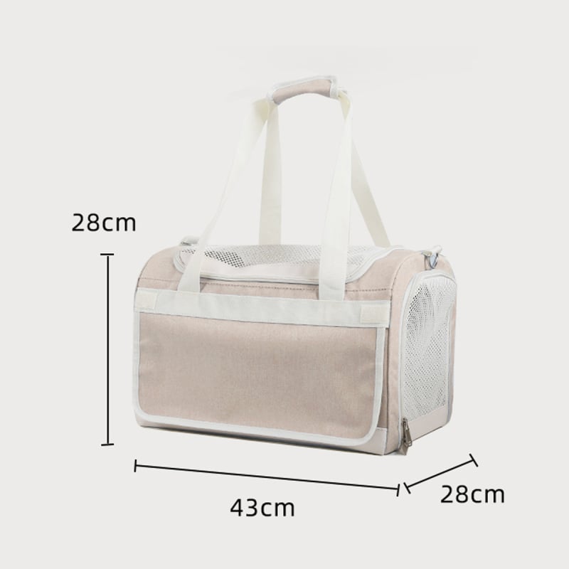 Torba za kućne ljubimce s kolicima za prijevoz mačaka i pasa — PVC materijal, Maodu marka, prozračna, dvostruki sloj, velika zapremina