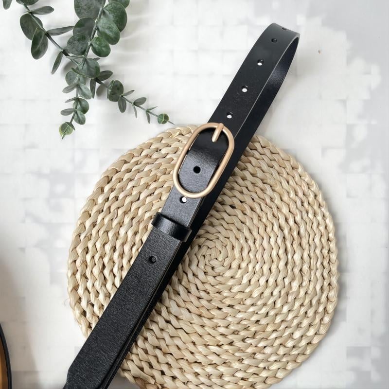 Ženski kožni remen od prave kože, dvostruki sloj kože, kopča od legure, kopča s iglom, stil svakodnevni, retro, minimalistički