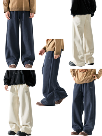 Muške hlače s fleece unutarnjom podstavom, ravni kroj, srednji pojas, zimske; materijal: gornji 55% pamuk, 45% poliester; donji 100% poliester