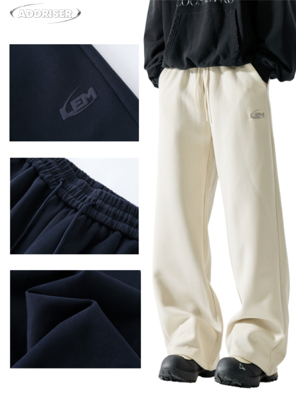 Muške hlače s fleece unutarnjom podstavom, ravni kroj, srednji pojas, zimske; materijal: gornji 55% pamuk, 45% poliester; donji 100% poliester