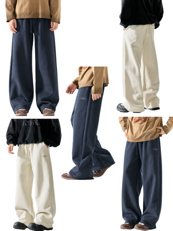 Muške hlače s fleece unutarnjom podstavom, ravni kroj, srednji pojas, zimske; materijal: gornji 55% pamuk, 45% poliester; donji 100% poliester