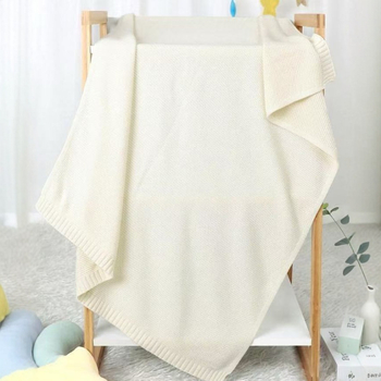 Dječja pamučna deka za sve sezone – čisti pamuk, jednoboјni uzorak, za kolica i dječji quilt, pogodna za novorođenčad i malu djecu