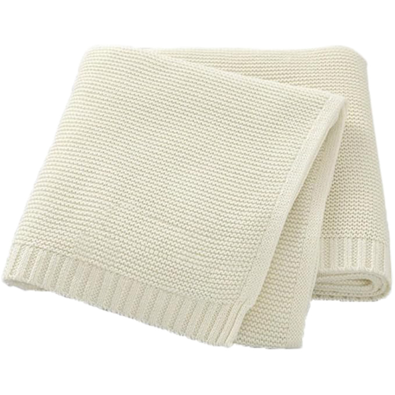 Dječja pamučna deka za sve sezone – čisti pamuk, jednoboјni uzorak, za kolica i dječji quilt, pogodna za novorođenčad i malu djecu