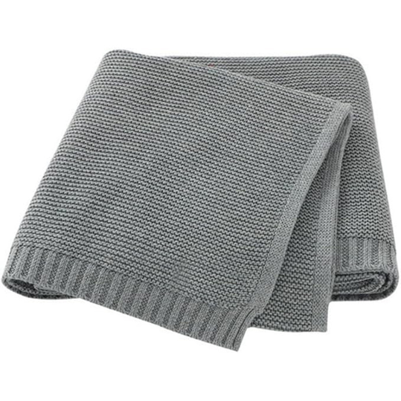 Dječja pamučna deka za sve sezone – čisti pamuk, jednoboјni uzorak, za kolica i dječji quilt, pogodna za novorođenčad i malu djecu