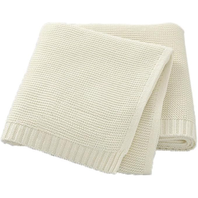 Dječja pamučna deka za sve sezone – čisti pamuk, jednoboјni uzorak, za kolica i dječji quilt, pogodna za novorođenčad i malu djecu