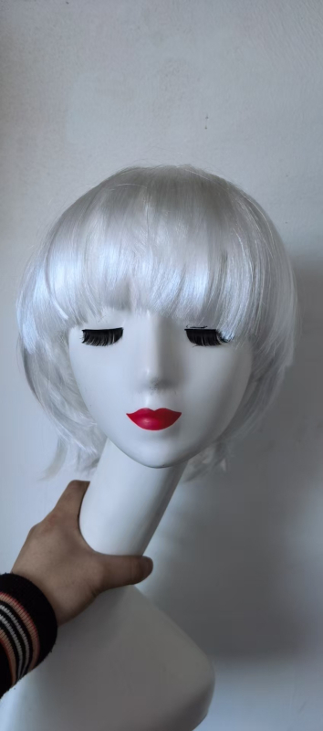 Парик къс Боб MX02, термоустойчива коса, механизъм