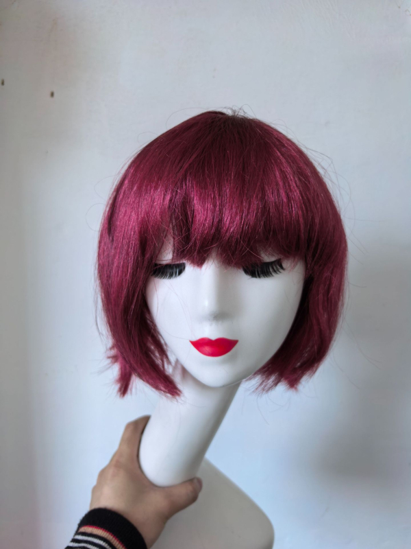 Парик къс Боб MX02, термоустойчива коса, механизъм