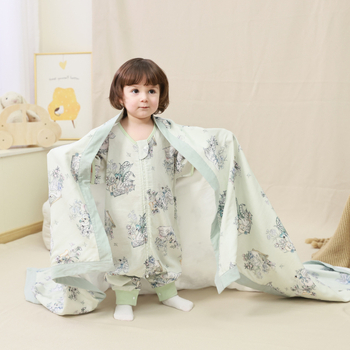 Dječji pokrivač | 70% regenerirane celulozne vlakno, 30% pamuk | pogodan za ljeto, proljeće i jesen | uzorak: životinje i crtani | Klasa A