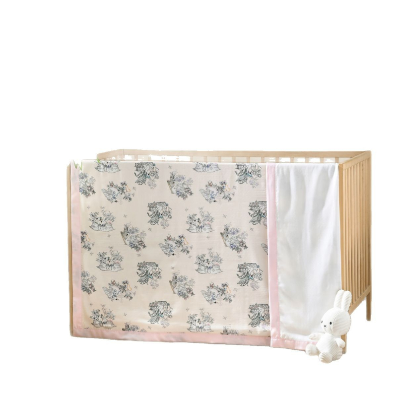 Dječji pokrivač | 70% regenerirane celulozne vlakno, 30% pamuk | pogodan za ljeto, proljeće i jesen | uzorak: životinje i crtani | Klasa A