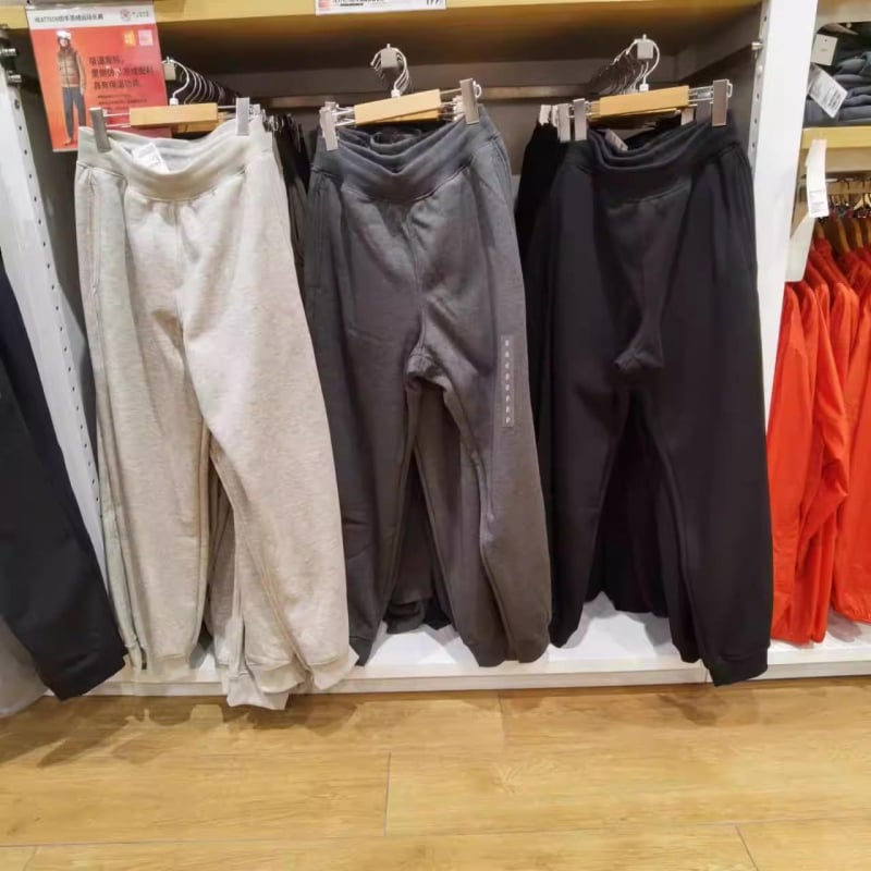 Velur hlače s fleec podstavom, ravni kroj, visoki struk, debeli materijal, poliester