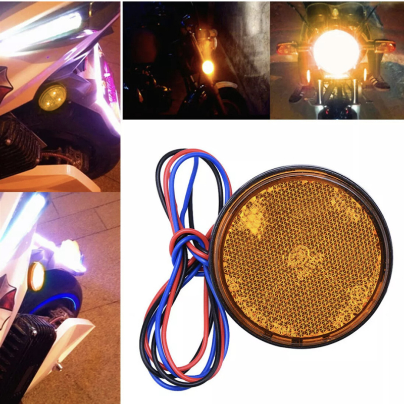 Stražnje svjetlo za motocikle i električna vozila s 24 LED reflektorom, model Y-045, 3W, 12/24V, vodootporno