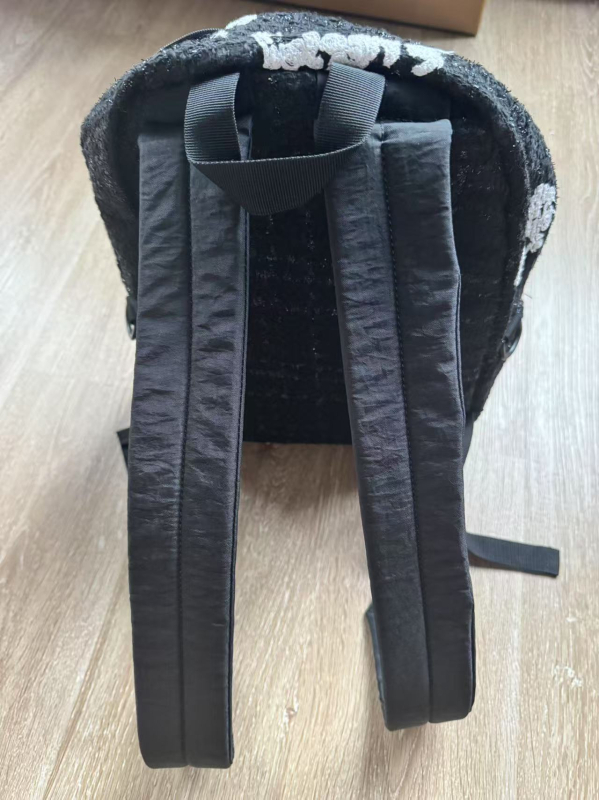 Ruksak s vezenjem Ten Thousand Needle, Denim Tears zajednička kolekcija, cvjetni uzorak, pretinac za 10-inčni prijenosnik, kapacitet ispod 20 L