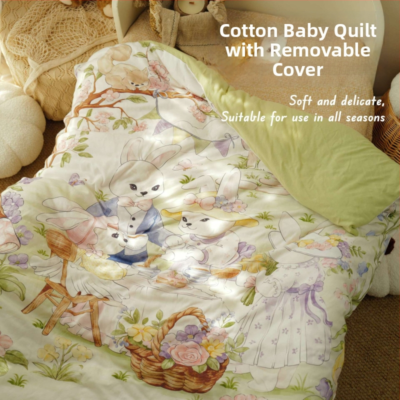 Novorodenecká deka — čistá bavlna, bavlnená výplň, hmotnosť do 0,5 kg, pre novorodencov, jar a jeseň