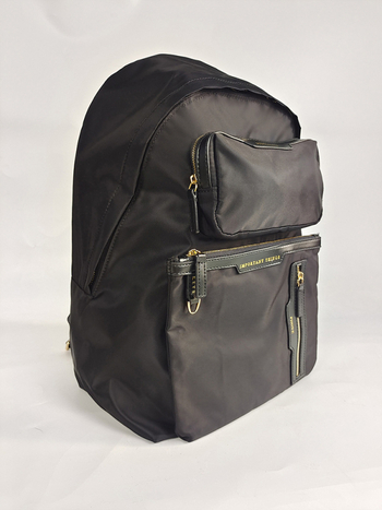 Unisex ruksak za prijenosno računalo od najlona s kožnim detaljima, kapacitet ispod 20 L, prozračan, vodootporan, protiv krađe, otporan na rezanje, naramenice s zračnim jastukom, podstava od pamuka