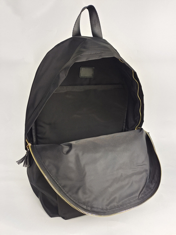 Unisex ruksak za prijenosno računalo od najlona s kožnim detaljima, kapacitet ispod 20 L, prozračan, vodootporan, protiv krađe, otporan na rezanje, naramenice s zračnim jastukom, podstava od pamuka
