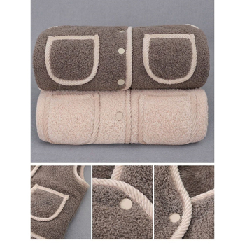 Dječja vest - krzno zečja 91–95% materijal, jednostavan kardigan stil, pogodno za novorođenčad do 1 godine, proljeće 2024