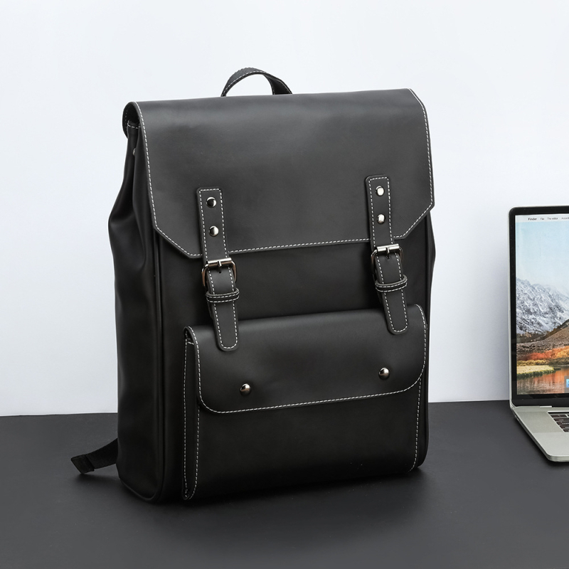 Muški ruksak PU | Marka: Tislandqi, Kapacitet 20-35 L, Vodootporan, Uzorak: Jednobojan