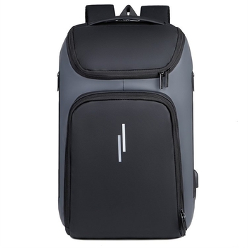 Gradski muški poslovni ruksak, minimalistička torba za prijenosno računalo 14-inch, kapacitet 20–35L, vodootporan, Oxford platno, naramenice s zračnim jastukom