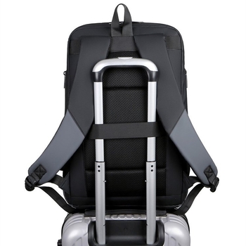 Gradski muški poslovni ruksak, minimalistička torba za prijenosno računalo 14-inch, kapacitet 20–35L, vodootporan, Oxford platno, naramenice s zračnim jastukom
