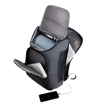 Gradski muški poslovni ruksak, minimalistička torba za prijenosno računalo 14-inch, kapacitet 20–35L, vodootporan, Oxford platno, naramenice s zračnim jastukom