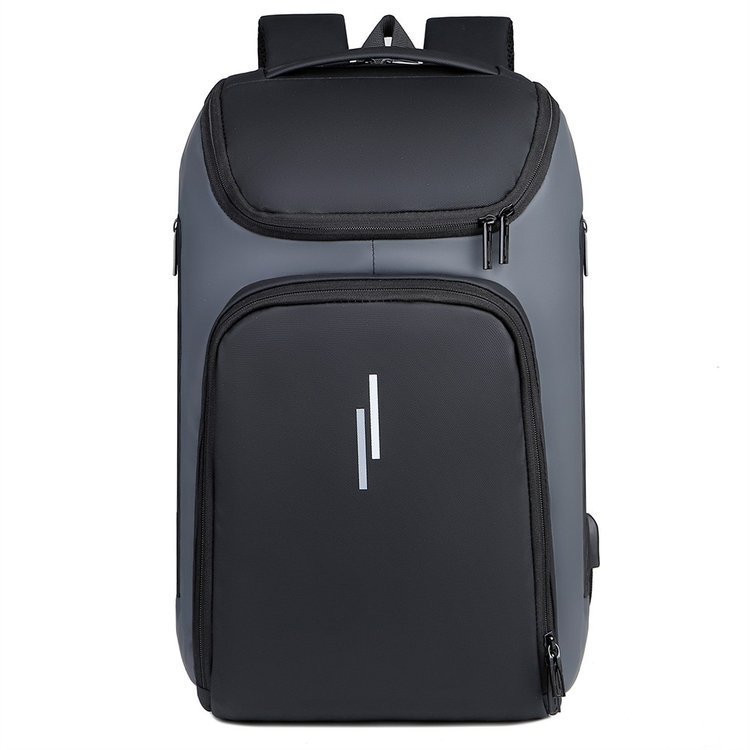 Gradski muški poslovni ruksak, minimalistička torba za prijenosno računalo 14-inch, kapacitet 20–35L, vodootporan, Oxford platno, naramenice s zračnim jastukom