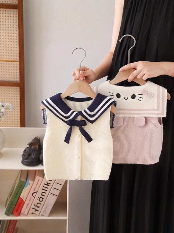 Dječji pleteni kardigan u korejskom stilu, unisex, pamuk-elastinska smjesa 30–50%, uzrast 1–3 godine, proljeće-jesen-zima