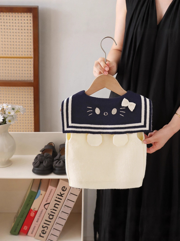 Dječji pleteni kardigan u korejskom stilu, unisex, pamuk-elastinska smjesa 30–50%, uzrast 1–3 godine, proljeće-jesen-zima