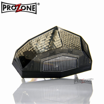 Stražnje LED svjetlo za motocikl TL_P-12009-LED s integriranim svjetlom za vožnju i pokazivačem, 12V, 3W, 500 lm, vijek trajanja 100000 h