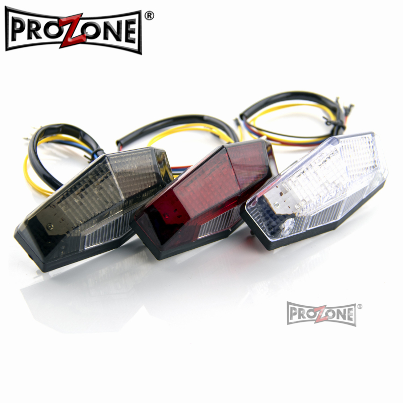 Stražnje LED svjetlo za motocikl TL_P-12009-LED s integriranim svjetlom za vožnju i pokazivačem, 12V, 3W, 500 lm, vijek trajanja 100000 h