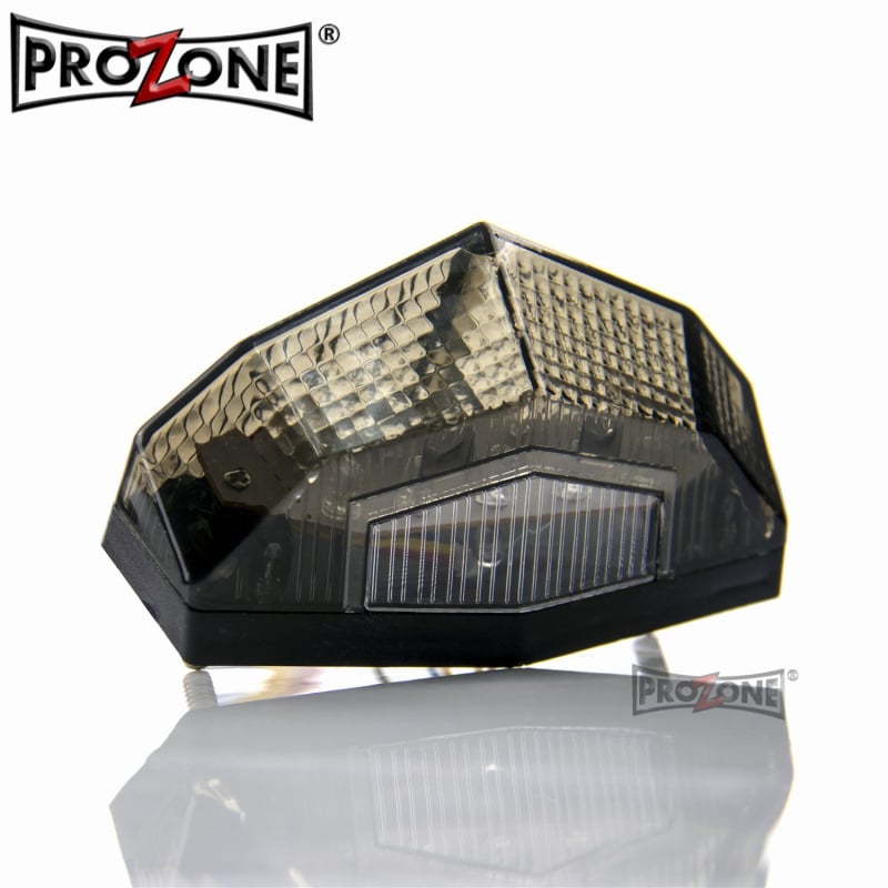 Stražnje LED svjetlo za motocikl TL_P-12009-LED s integriranim svjetlom za vožnju i pokazivačem, 12V, 3W, 500 lm, vijek trajanja 100000 h