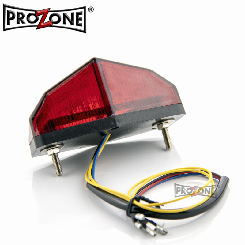 Stražnje LED svjetlo za motocikl TL_P-12009-LED s integriranim svjetlom za vožnju i pokazivačem, 12V, 3W, 500 lm, vijek trajanja 100000 h