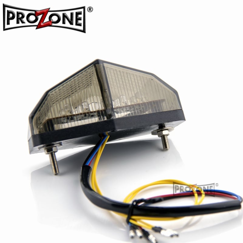 Stražnje LED svjetlo za motocikl TL_P-12009-LED s integriranim svjetlom za vožnju i pokazivačem, 12V, 3W, 500 lm, vijek trajanja 100000 h