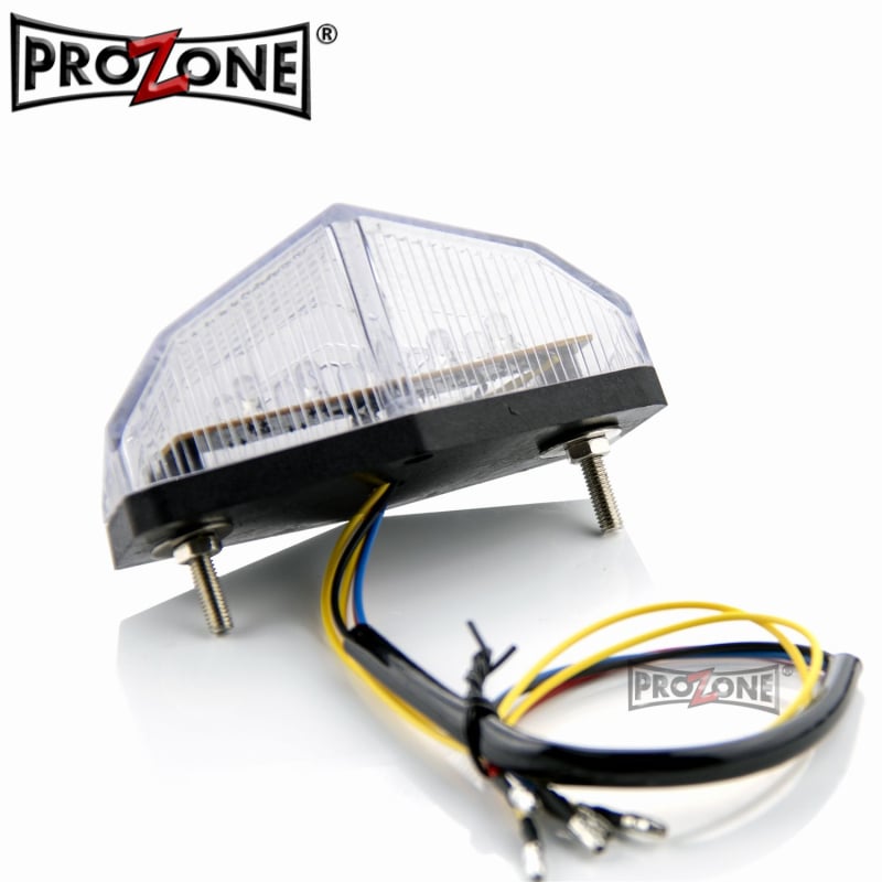 Stražnje LED svjetlo za motocikl TL_P-12009-LED s integriranim svjetlom za vožnju i pokazivačem, 12V, 3W, 500 lm, vijek trajanja 100000 h