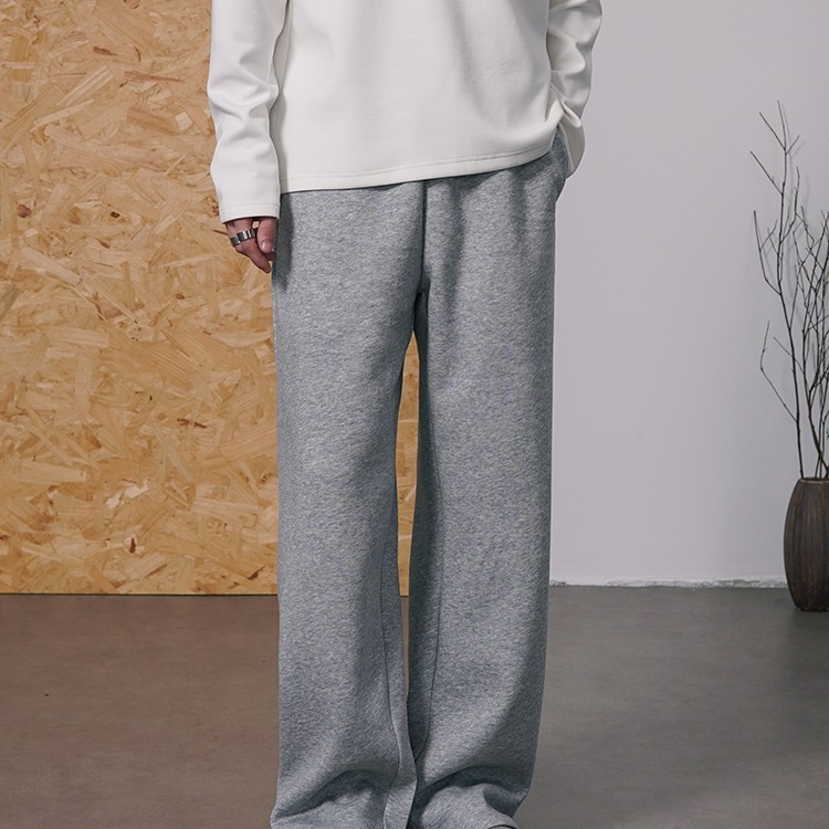 Ravne sportske hlače s Cupro vlaknom, srednji struk, debeli materijal, proljeće 2024